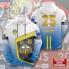 Leeds United Champions 2025 Custom Name And Number T Shirt