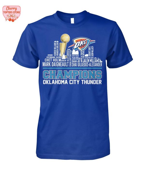 Oklahoma City Thunder Champions NBA 2025 City Edition T-Shirt