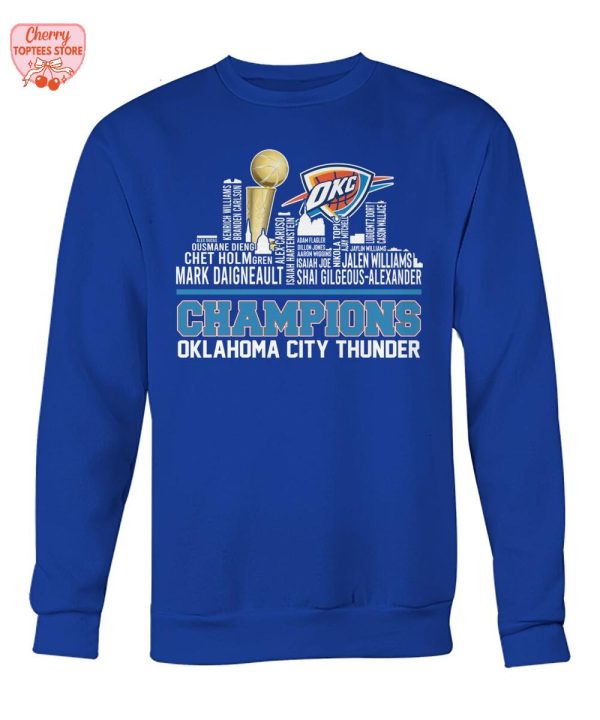 Oklahoma City Thunder Champions NBA 2025 City Edition T-Shirt