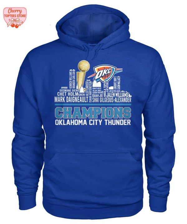 Oklahoma City Thunder Champions NBA 2025 City Edition T-Shirt