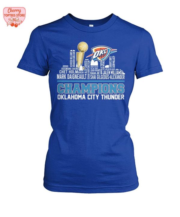 Oklahoma City Thunder Champions NBA 2025 City Edition T-Shirt