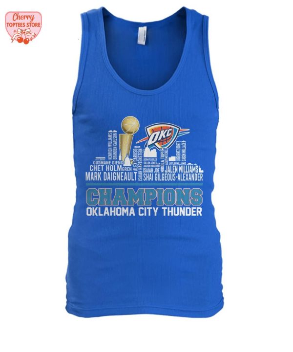 Oklahoma City Thunder Champions NBA 2025 City Edition T-Shirt