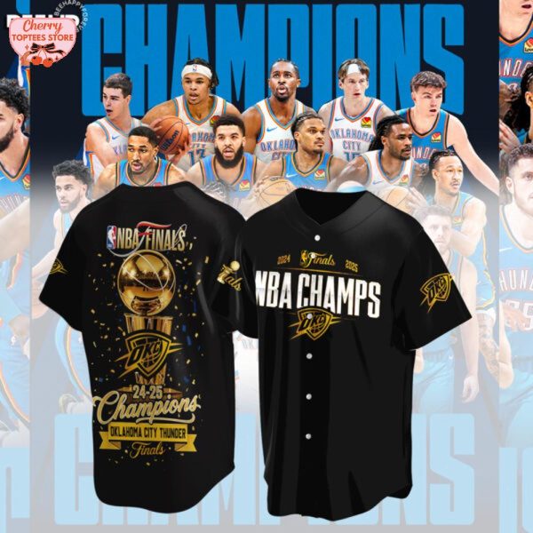 Oklahoma City Thunder NBA Final 2024-2025 Champions Special New T-Shirt – White