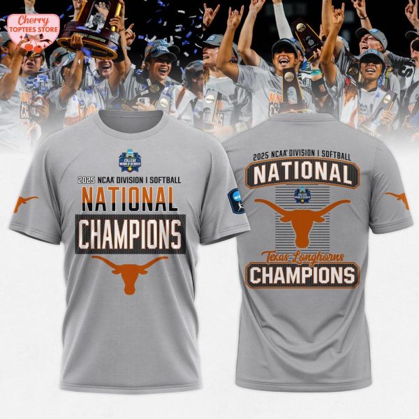 Texas Longhorns 2025 NCAA Division I Softball National Champions T-Shirt