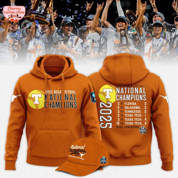 Texas Longhorns 2025 NCAA Softball Women’s College World Series Champions Hoodie