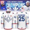 USA Ice Hockey World Champions 2025 Blue Hockey Jersey